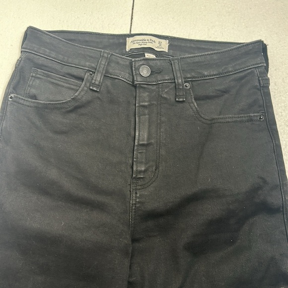 Abercrombie and fitch high rise skinny ankle curv love black jeans size 27/4 - Picture 5 of 8